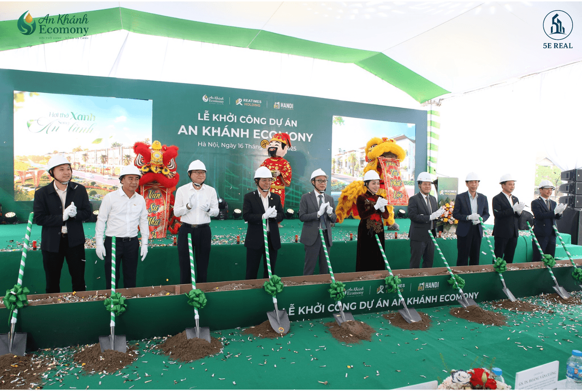 Lễ khởi công dự án xây dựng nhà ở thấp tầng An Khánh Economy