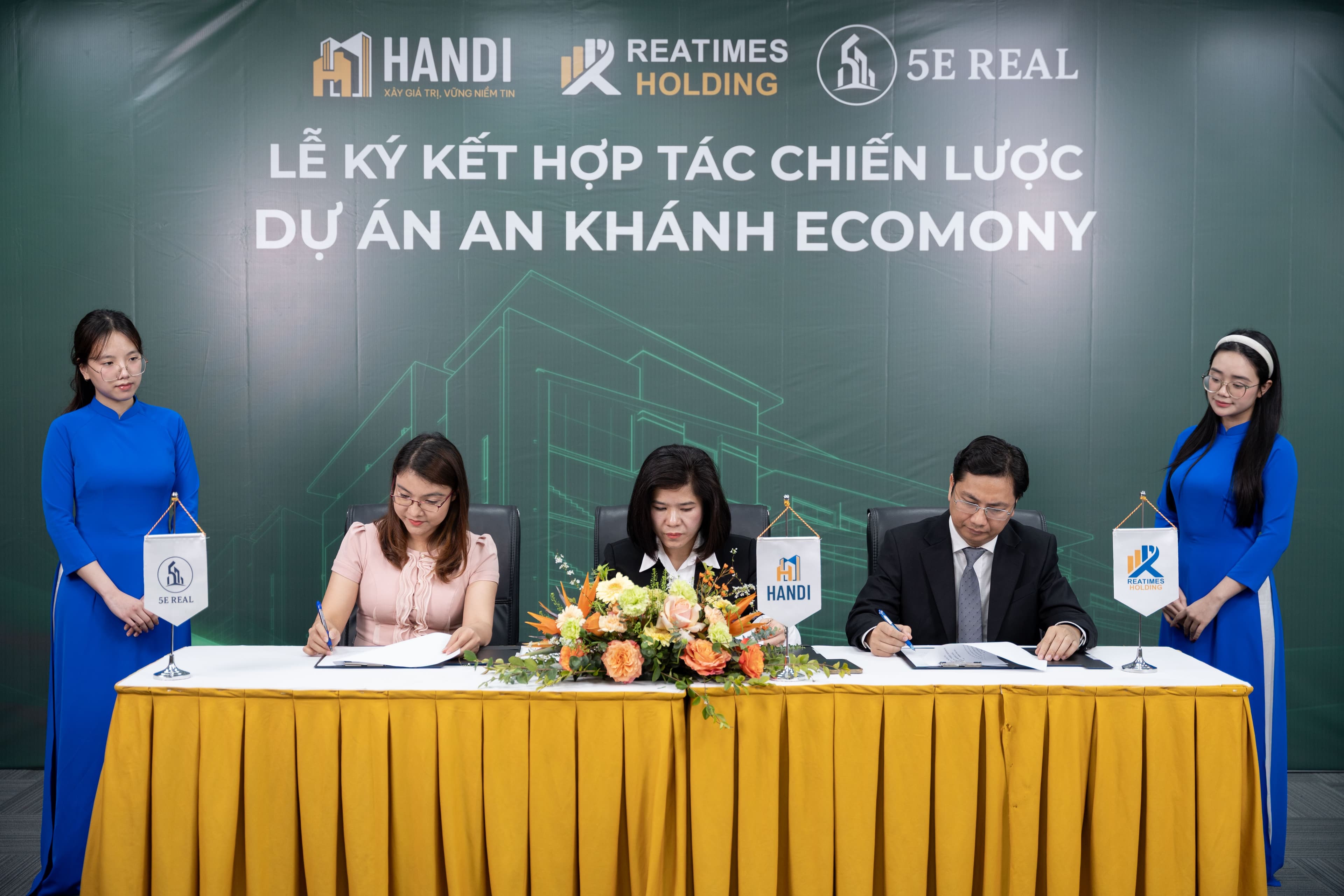 5E Real chính thức tham gia lễ ký kết hợp tác chiến lược dự án An Khánh Ecomony