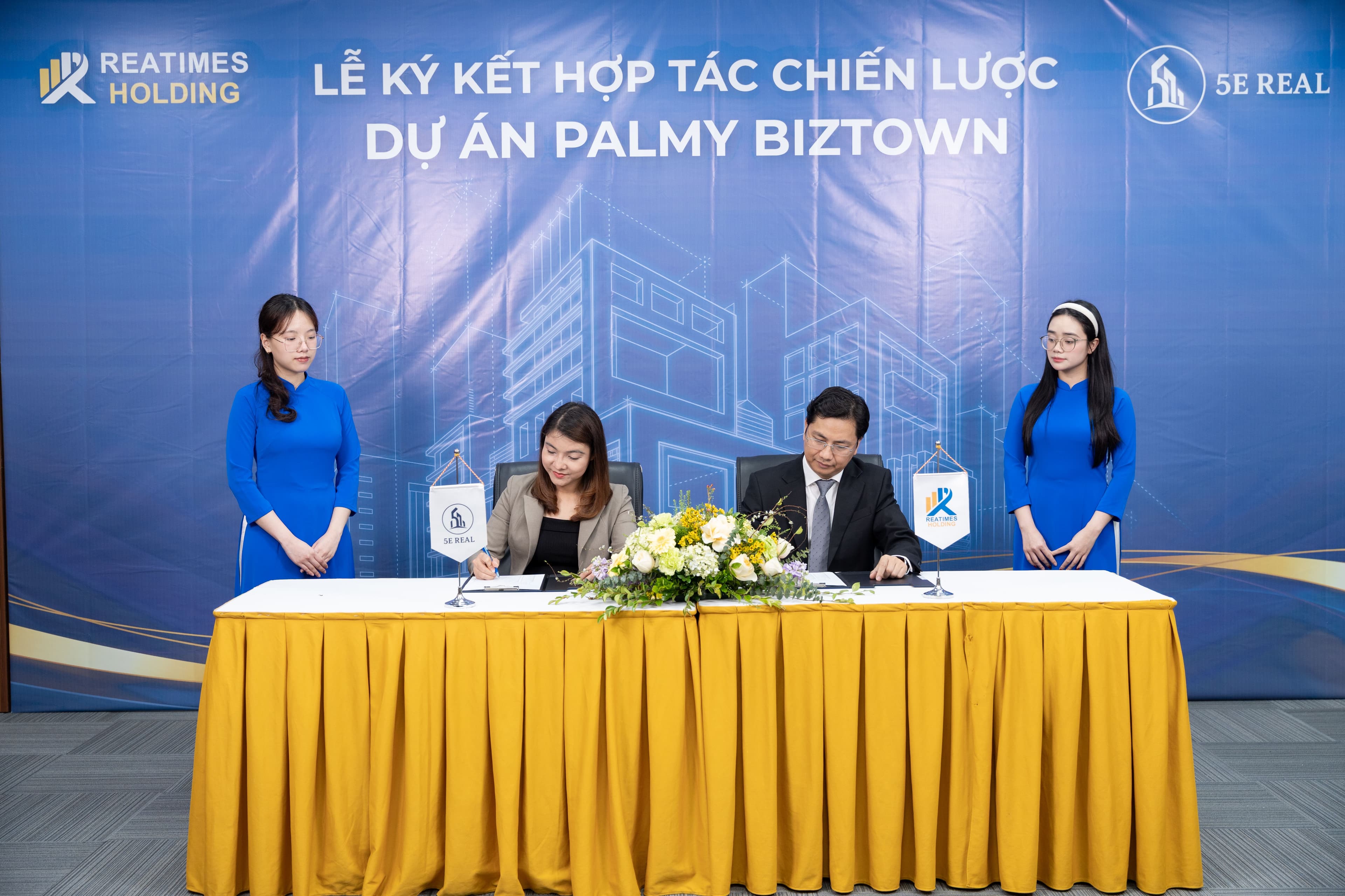 5E Real đồng hành cùng lễ ký kết hợp tác chiến lược dự án Palmy Biztown